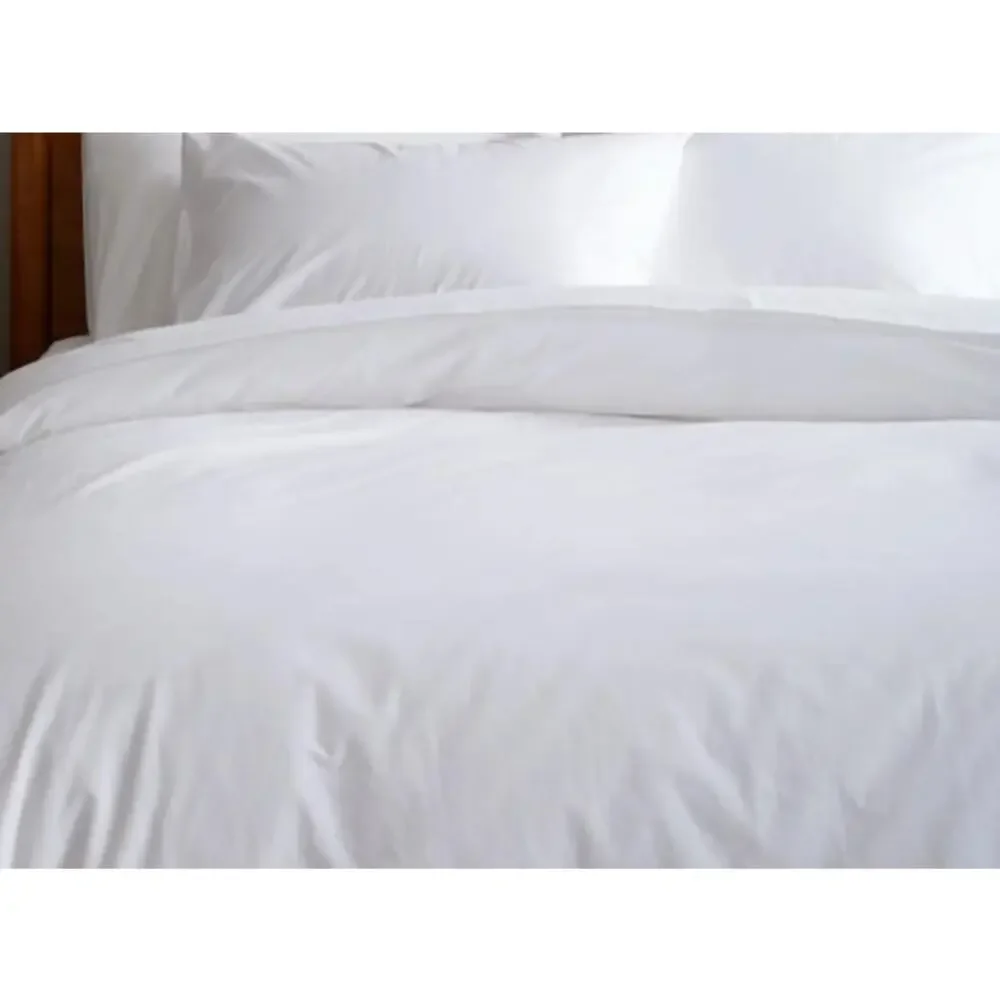 Quince Brushed Cotton Duvet Cover TWIN White NEW Organic Cotton NO INSERT /SHAMS